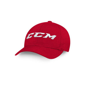 CCM Kšiltovka CCM Team Flexfit Cap, červená, Senior, L-XL
