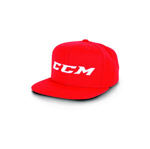 CCM Kšiltovka CCM Team Adjustable Cap, červená, Senior