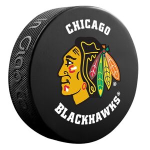 InGlasCo Fanouškovský puk NHL Logo Blister (1ks), Chicago Blackhawks