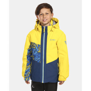 Chlapecká lyžařská bunda kilpi ateni-jb žlutá 110-116