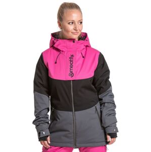 Dámská bunda meatfly snb & ski  kirsten premium černá/růžová l