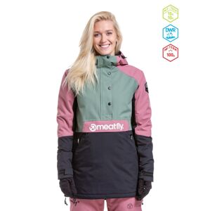 Dámská snb & ski bunda meatfly aiko zelená/růžová l