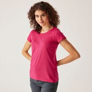 Dámské bavlněné tričko regatta carlie růžová 34