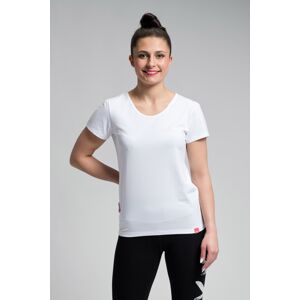 Dámské bavlněné triko cityzen klasické s elastanem bílá xl/42