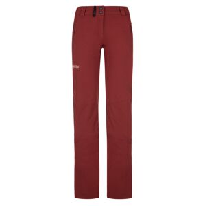 Dámské outdoorové kalhoty kilpi lago-w tmavě červená 34