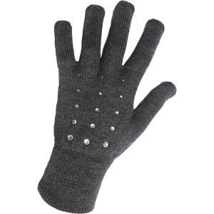 Dámské pletené rukavice sherpa donna tmavě šedá uni