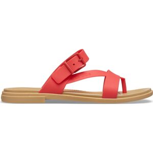 Dámské sandále crocs tulum  toe sandal červená 36-37