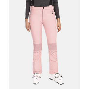 Dámské softshellové lyžařské kalhoty kilpi dione-w světle růžová 34