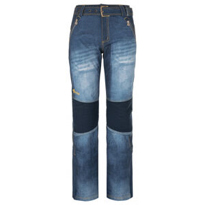 Dámské softshellové lyžařské kalhoty kilpi jeanso-w modrá 38s