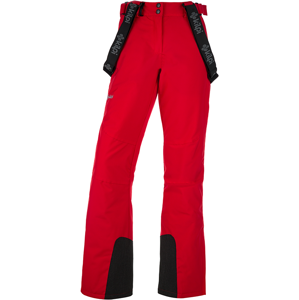 Dámské zimní lyžařské kalhoty kilpi elare-w červená  40