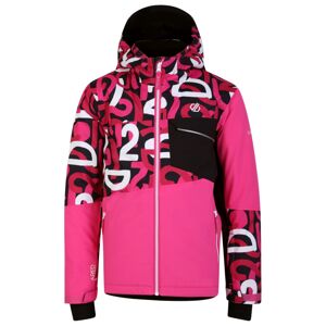 Dětská zimní lyžařská bunda dare2b traverse růžová/černá 110-116