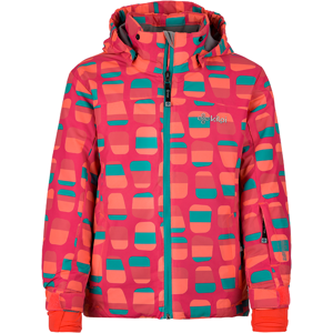 Dětská zimní lyžařská bunda kilpi genovesa-jg tmavě růžová   134_140