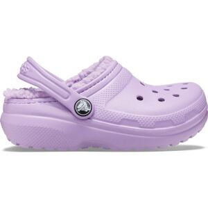 Dětské boty crocs classic lined fialová 27-28
