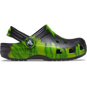 Dětské boty crocs classic tie dye černá/zelená 27-28