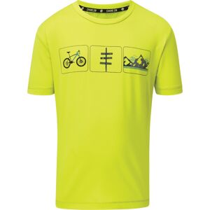 Dětské funkční tričko dare2b rightful limetkově žlutá 122_128