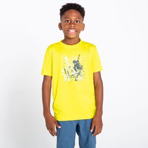 Dětské funkční tričko dare2b rightful neonově žlutá 134_140