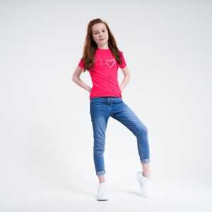 Dětské funkční tričko dare2b rightful neonově růžová 134_140