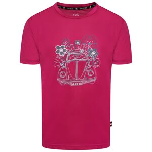 Dětské funkční tričko dare2b rightful tmavě růžová 158