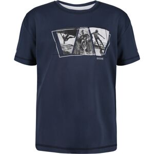 Dětské funkční tričko regatta alvarado v tmavě modrá 134_140