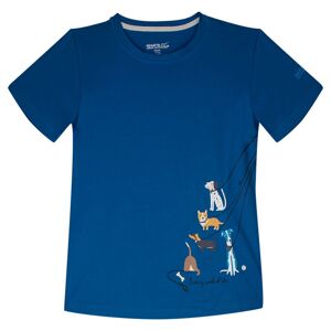 Dětské tričko regatta bosley iii petrolejová modrá 134_140