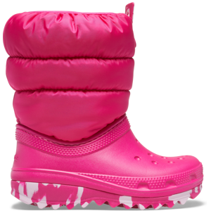 Dětské zimní boty crocs classic neo puff růžová 29-30