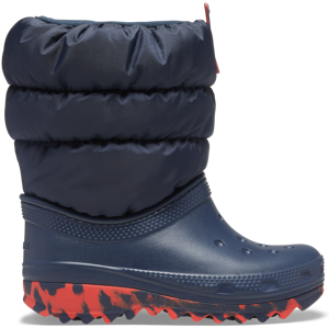 Dětské zimní boty crocs classic neo puff tmavě modrá 30-31