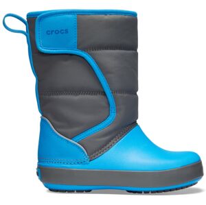 Dětské zimní boty crocs lodgepoint snow boot k šedá/modrá 24-25