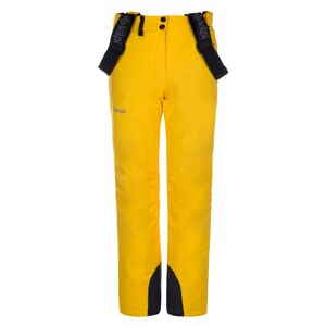 Dětské zimní lyžařské kalhoty kilpi elare-jg žlutá 152