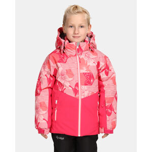 Dívčí lyžařská bunda kilpi samara-jg růžová 122-128