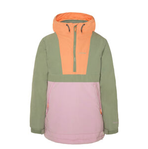 Dívčí lyžařská bunda protest sennay zelená/oranžová 176
