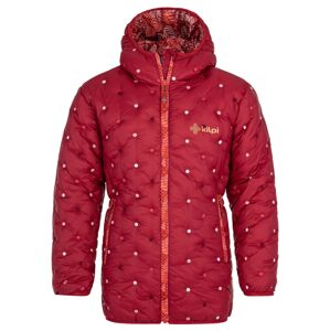 Dívčí zimní prošívaný kabát kilpi damia-jg tmavě červená 152