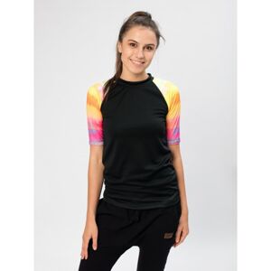 Funkční tričko drexiss rainbow černá/oranžová  m