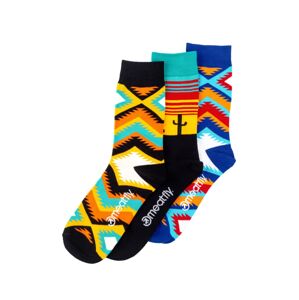 Meatfly ponožky arizona socks - s19 triple pack s/m