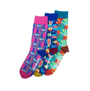Meatfly ponožky globe socks - s19 triple pack l/xl