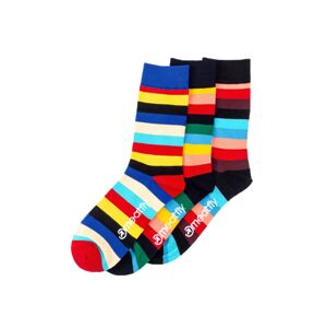 Meatfly ponožky regular stripe socks - s19 triple pack l/xl