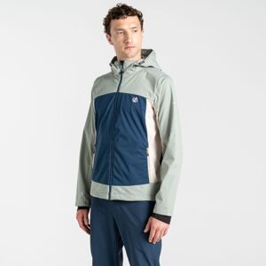 Pánská softshellová bunda dare2b mountaineer modrá/světle zelená 3xl