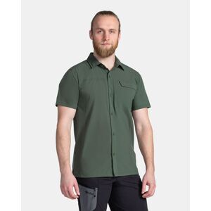 Pánská technická košile kilpi bombay-m tmavě zelená 3xl