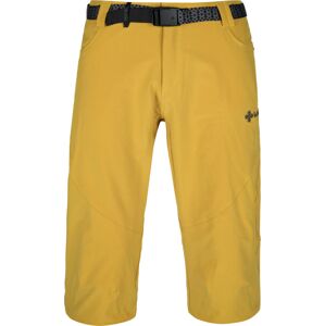 Pánské 3/4 kalhoty kilpi otara-m žlutá  xs