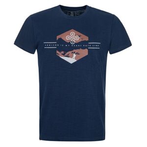 Pánské bavlněné tričko kilpi ferne-m tmavě modrá 3xl