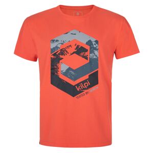 Pánské bavlněné tričko kilpi hatler-m korálová 3xl