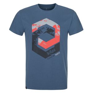 Pánské bavlněné tričko kilpi hatler-m modrá 3xl