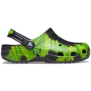 Pánské boty crocs classic tie dye černá/zelená 46-47
