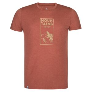 Pánské outdoorové tričko kilpi garove-m tmavě červená 3xl