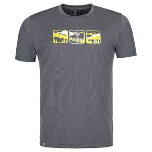 Pánské outdoorové tričko kilpi giacinto-m tmavě šedá m