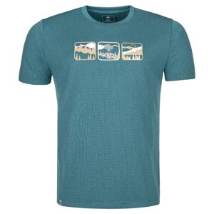 Pánské outdoorové tričko kilpi giacinto-m tyrkysová s