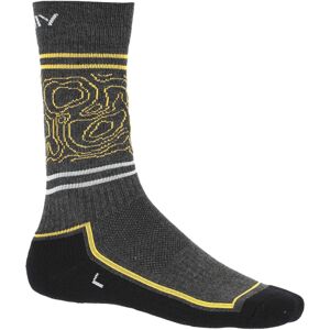 Pánské ponožky viking boosocks heavy man tmavě šedá/žlutá 39-41