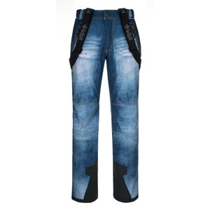 Pánské softshellové kalhoty kilpi jeanso-m modrá ss