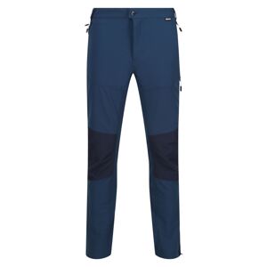 Pánské softshellové kalhoty regatta questra modrá/tmavě modrá s