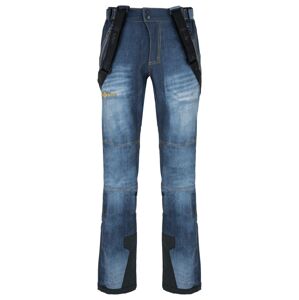 Pánské softshellové lyžařské kalhoty kilpi jeanso-m tmavě modrá 3xl