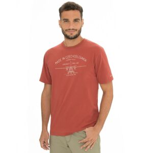 Pánské tričko bushman bobstock v cihlově červená l